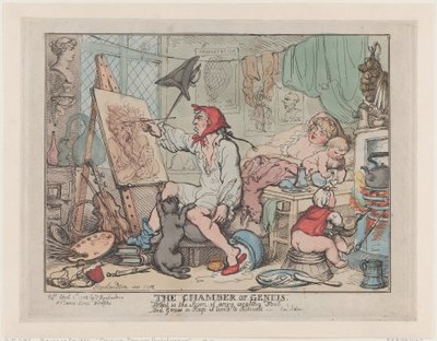 Nerojen kamari, 2. huhtikuuta 1812, 2. huhtikuuta 1812. tekijältä Thomas Rowlandson