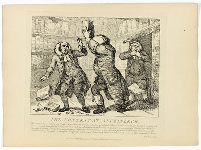 Auckinleckin kilpailu, Boswellin Hebridien kiertomatkasta. tekijältä Thomas Rowlandson