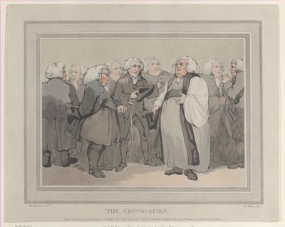 Kokous, syyskuu 1785, syyskuu 1785. tekijältä Thomas Rowlandson