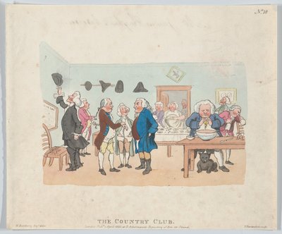 Country Club, 7. huhtikuuta 1803, 7. huhtikuuta 1803. tekijältä Thomas Rowlandson
