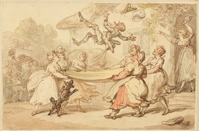 Lääkärin rangaistus pannaan täytäntöön koko kylän pieneksi huviksi tekijältä Thomas Rowlandson