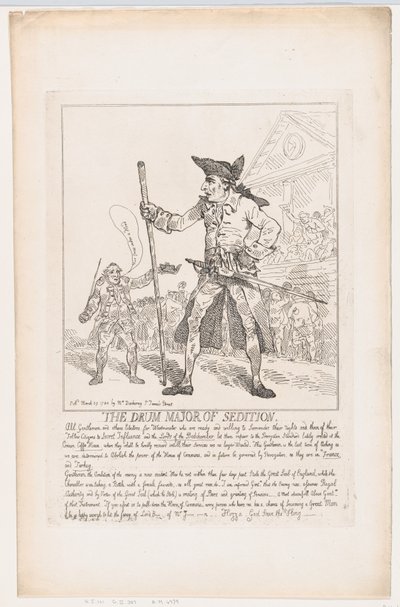 Kapinan rumpumajuri, 29. maaliskuuta 1784, 29. maaliskuuta 1784. tekijältä Thomas Rowlandson