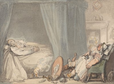 Juoppo hoitaja tekijältä Thomas Rowlandson