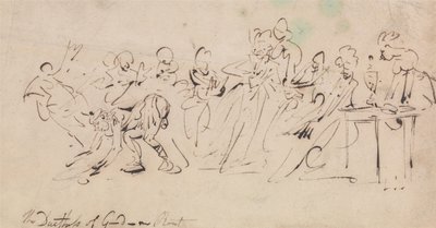Gordonin herttuattaren tappio tekijältä Thomas Rowlandson