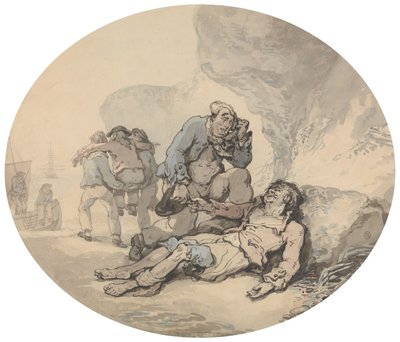 Kuoleva merimies tekijältä Thomas Rowlandson