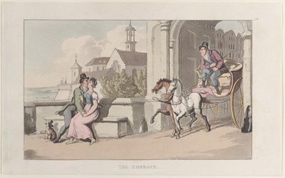 The Embrace, Journal of Sentimental Travels in the Southern Provinces of France, ..., 1817-21. tekijältä Thomas Rowlandson