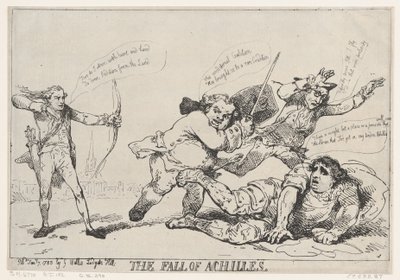 Akilleuksen lankeemus, 7. tammikuuta 1785, 7. tammikuuta 1785. tekijältä Thomas Rowlandson