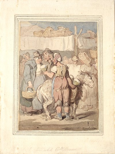 Hieno valkoinen kukkakaali tekijältä Thomas Rowlandson