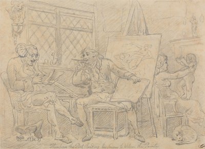 Historioitsija, joka inspiroi nuoren taiteilijan mielikuvitusta tekijältä Thomas Rowlandson