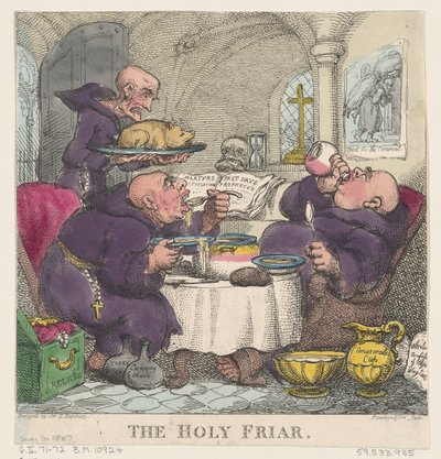 Pyhä luostari, 6. toukokuuta 1807, 6. toukokuuta 1807. tekijältä Thomas Rowlandson