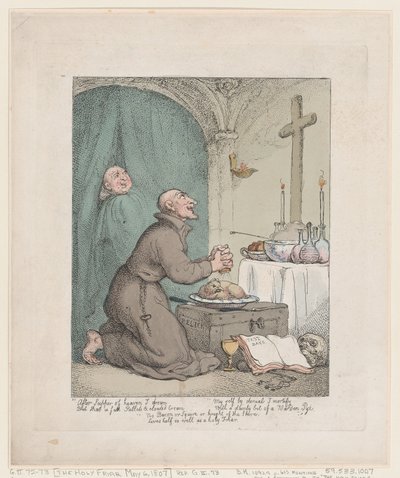 Pyhä luostari, 6. toukokuuta 1807, 6. toukokuuta 1807. tekijältä Thomas Rowlandson