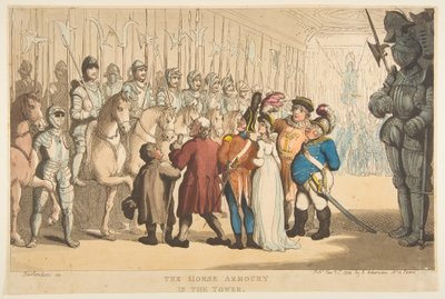Hevosarmeija tornissa, 1. tammikuuta 1800. tekijältä Thomas Rowlandson