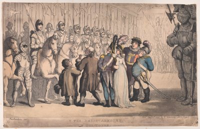 Hevosarmeija tornissa, 1. tammikuuta 1800, 1. tammikuuta 1800. tekijältä Thomas Rowlandson