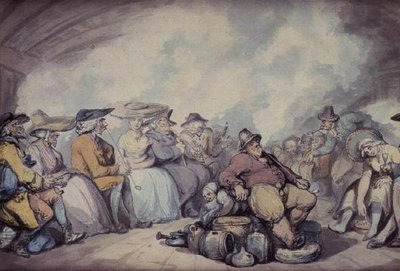Irish Steam Packet (lyijykynä, kynä ja ruskea muste ja akvarelli paperille) tekijältä Thomas Rowlandson
