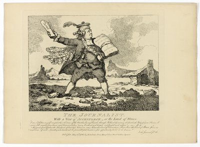 Toimittaja, Boswellin Hebridien kiertomatkasta. tekijältä Thomas Rowlandson