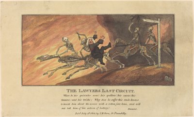 Lakimiesten viimeinen kierros tekijältä Thomas Rowlandson