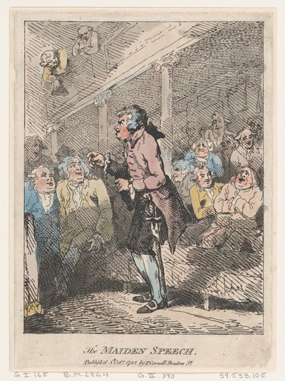 Neitsytpuhe, 5. lokakuuta 1785, 5. lokakuuta 1785. tekijältä Thomas Rowlandson