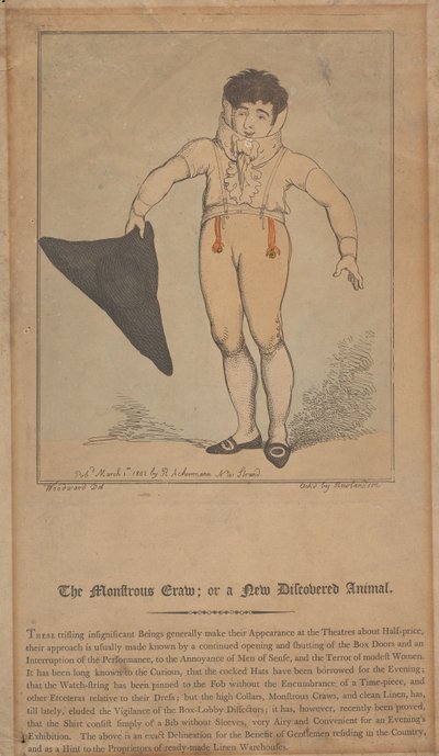 Hirviömäinen matelija; eli äskettäin löydetty eläin tekijältä Thomas Rowlandson