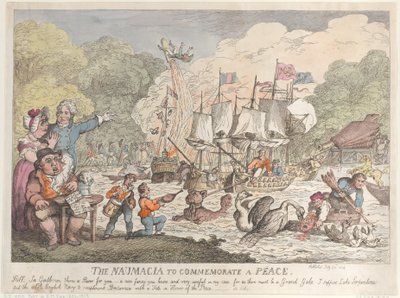Naumacia-juhla rauhan kunniaksi tekijältä Thomas Rowlandson