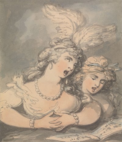 Oopperalaulajat tekijältä Thomas Rowlandson