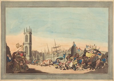 Ylikierroksilla käyvä härkä tekijältä Thomas Rowlandson