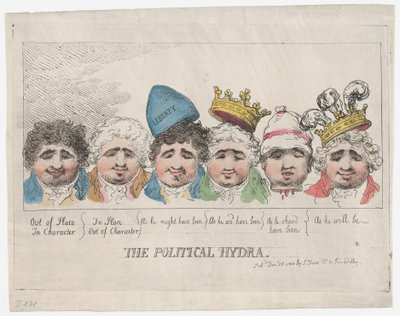 Poliittinen Hydra, 26. joulukuuta 1788, 26. joulukuuta 1788. tekijältä Thomas Rowlandson