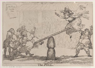 Äänestys, 12. huhtikuuta 1784, 12. huhtikuuta 1784. tekijältä Thomas Rowlandson