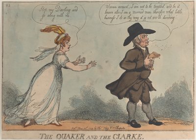 The Quaker and the Clarke, 24. toukokuuta 1809, 24. toukokuuta 1809. tekijältä Thomas Rowlandson