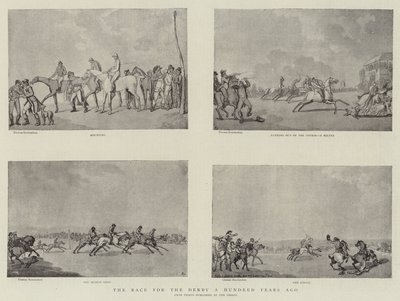 Derby-kilpailu sata vuotta sitten tekijältä Thomas Rowlandson