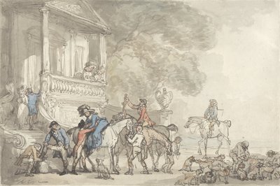 Paluu metsästyksestä tekijältä Thomas Rowlandson