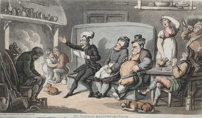 Pastori Dr. Syntaksi lukee kiertuettaan tekijältä Thomas Rowlandson