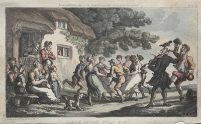Rev. Dr. Syntax Rural Sport, 1813. tekijältä Thomas Rowlandson