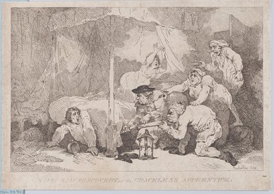 Armottoman oppipojan surullinen löytö, 30. marraskuuta 1785, 30. marraskuuta 1785. tekijältä Thomas Rowlandson
