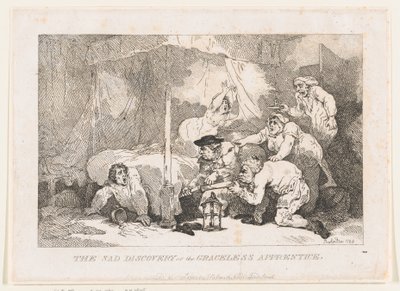 Surullinen löytö; eli armoton oppipoika tekijältä Thomas Rowlandson