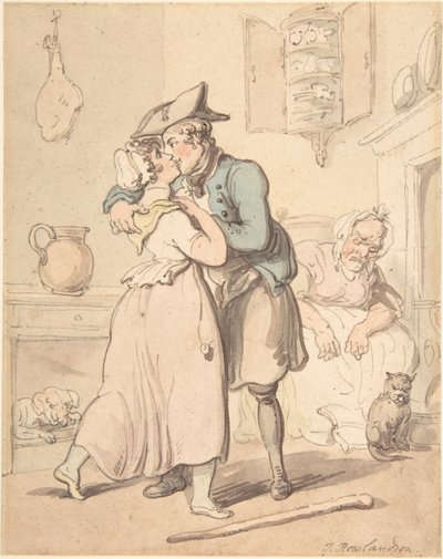 Merimiehen paluu aktiivipalveluksesta tekijältä Thomas Rowlandson