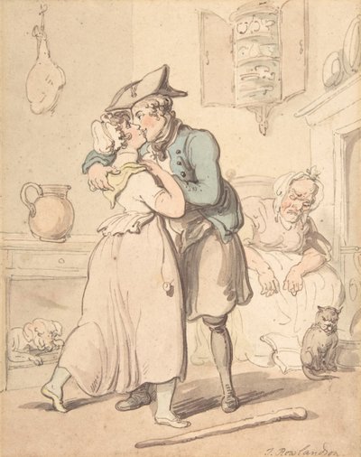 Merimiehen paluu aktiivisesta palveluksesta, 1780-1827. tekijältä Thomas Rowlandson