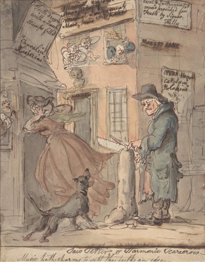 Sahanasettaja, 1780-1827. tekijältä Thomas Rowlandson