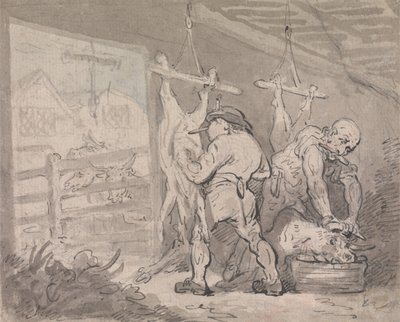 Teurastamo tekijältä Thomas Rowlandson