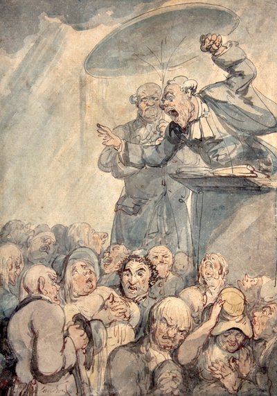 The Spellbinder (akvarelli) tekijältä Thomas Rowlandson