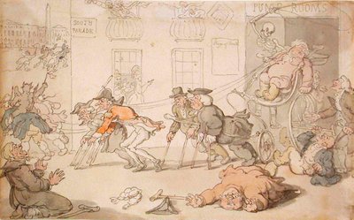 Kuoleman näyttämö tekijältä Thomas Rowlandson