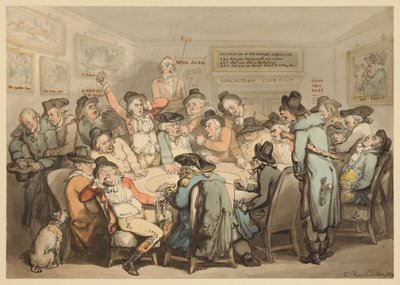 Tilausklubin huone tekijältä Thomas Rowlandson
