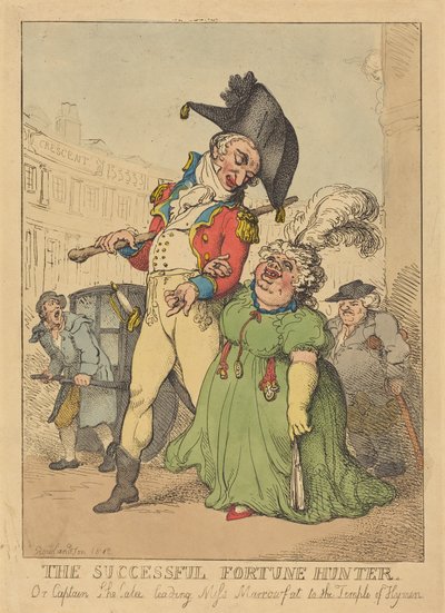 Menestyvä onnenmetsästäjä tekijältä Thomas Rowlandson