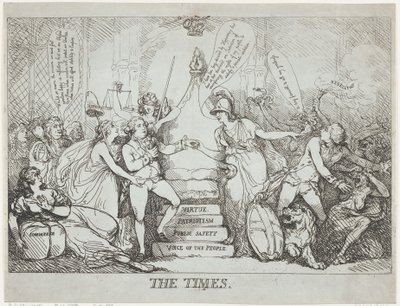 The Times, joulukuu 1788, joulukuu 1788. tekijältä Thomas Rowlandson