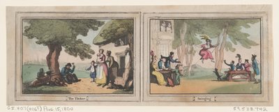 Tinker and Swinging, 15. elokuuta 1800, 15. elokuuta 1800. tekijältä Thomas Rowlandson