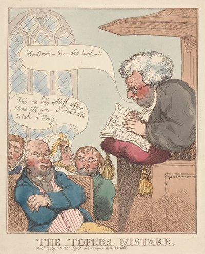 Toperin virhe tekijältä Thomas Rowlandson