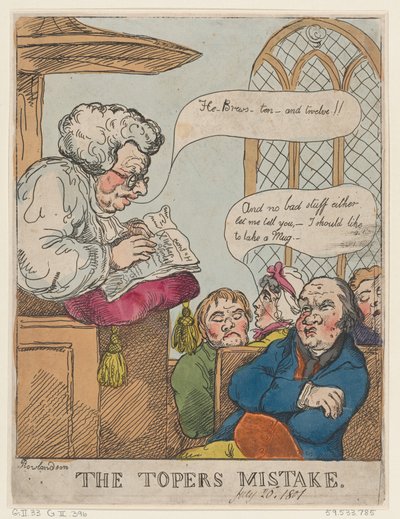 Toperin virhe, 20. heinäkuuta 1801, 20. heinäkuuta 1801. tekijältä Thomas Rowlandson