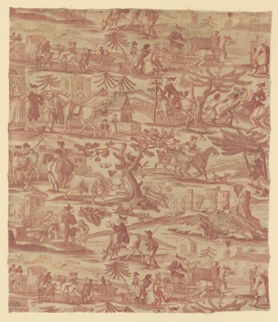The Travels of Doctor Syntax (sisustuskangas) tekijältä Thomas Rowlandson