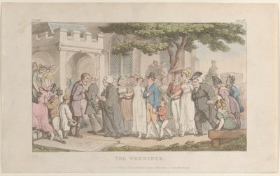 Häät, teoksesta The Vicar of Wakefield, 1. toukokuuta 1817, 1. toukokuuta 1817. tekijältä Thomas Rowlandson