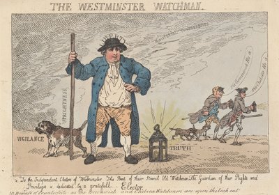 The Westminster Watchman tekijältä Thomas Rowlandson