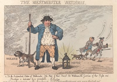 The Westminster Watchman tekijältä Thomas Rowlandson